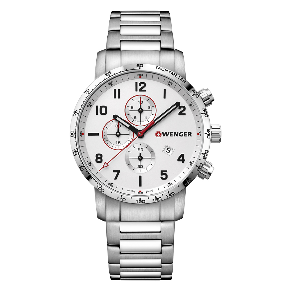 Relógio Masculino Wenger Attitude Chrono Branco