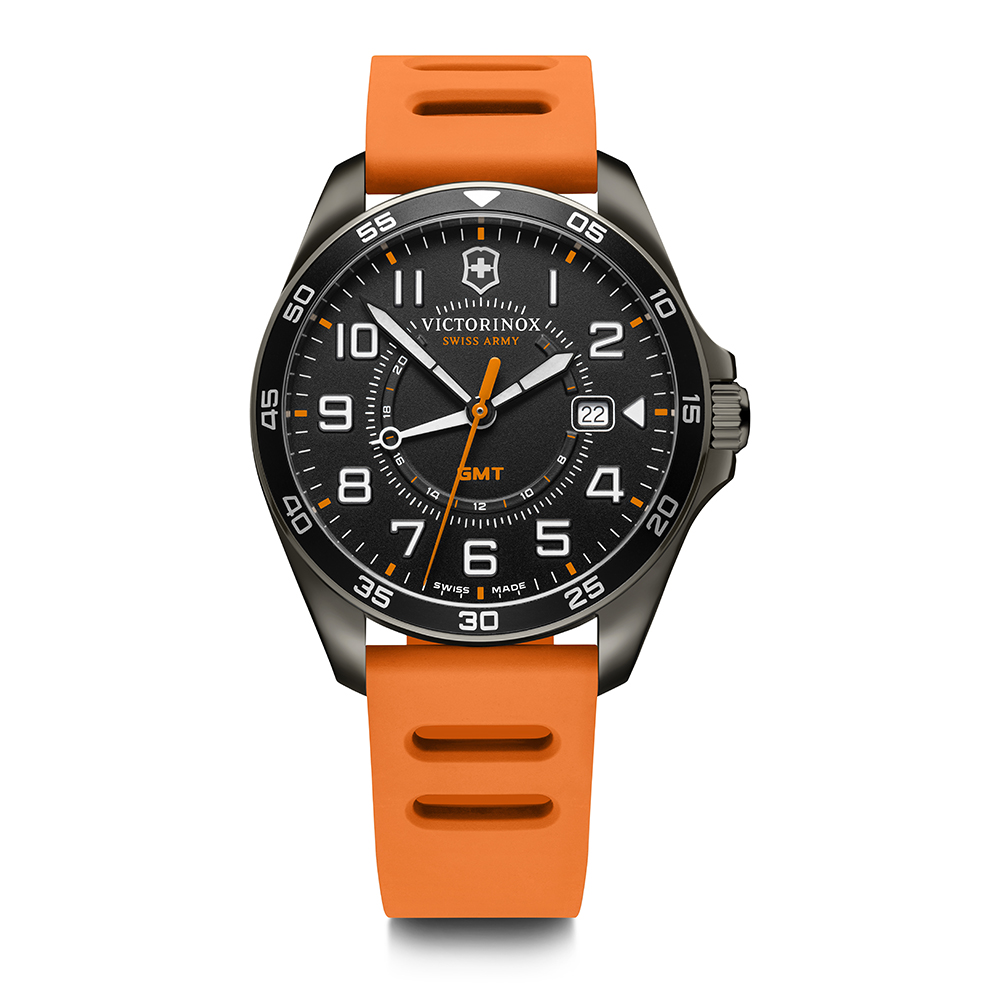 RELÓGIO  VSA FIELDFORCE GMT 42M BORR LARANJA 